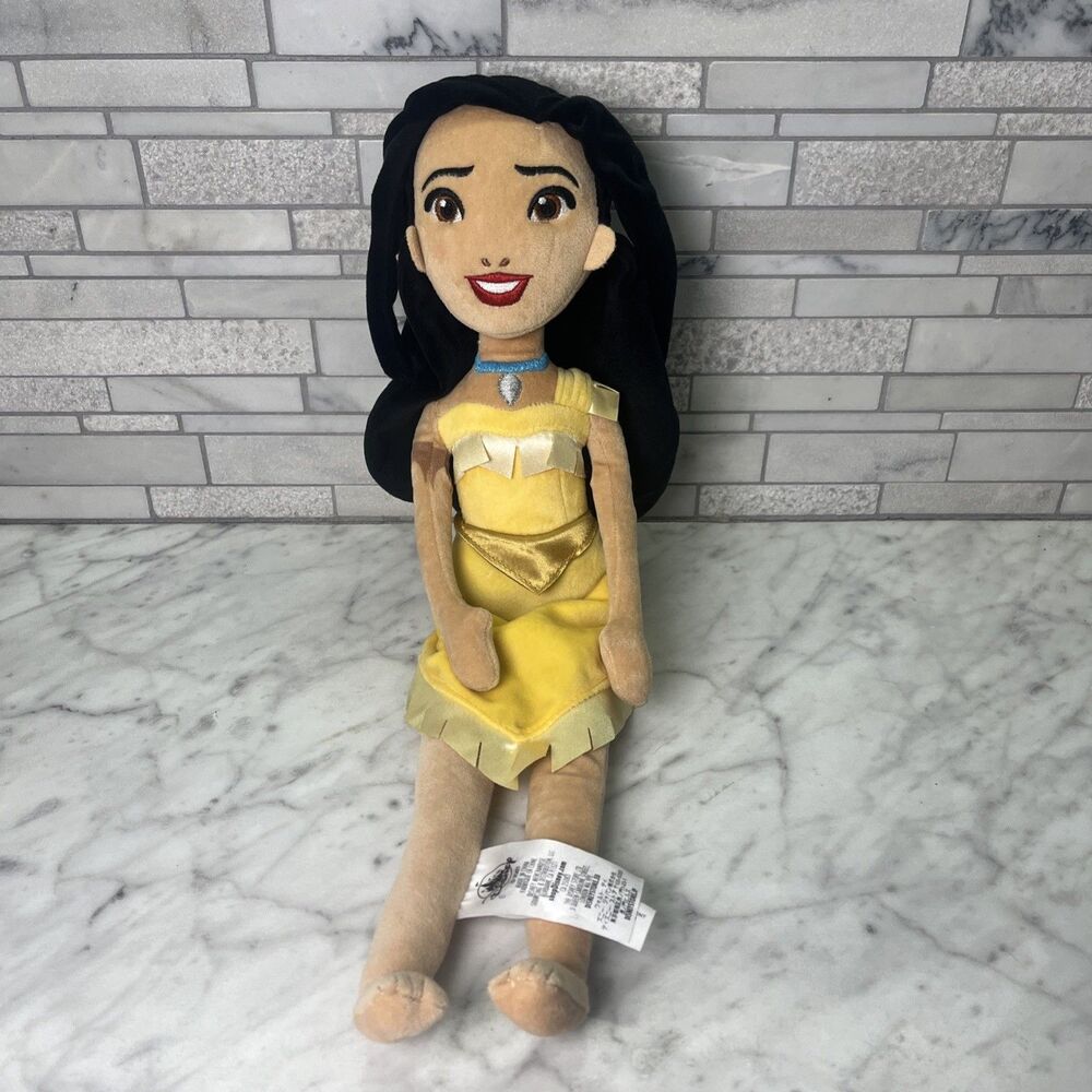 Disney Store Princess 18" Pocahontas Plush Stuffed Rag Doll Toy Authentic